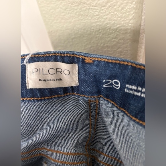 Anthropologie Pilcro Mid-Rise Slim Straight-Leg Jeans size 29 - Picture 7 of 7
